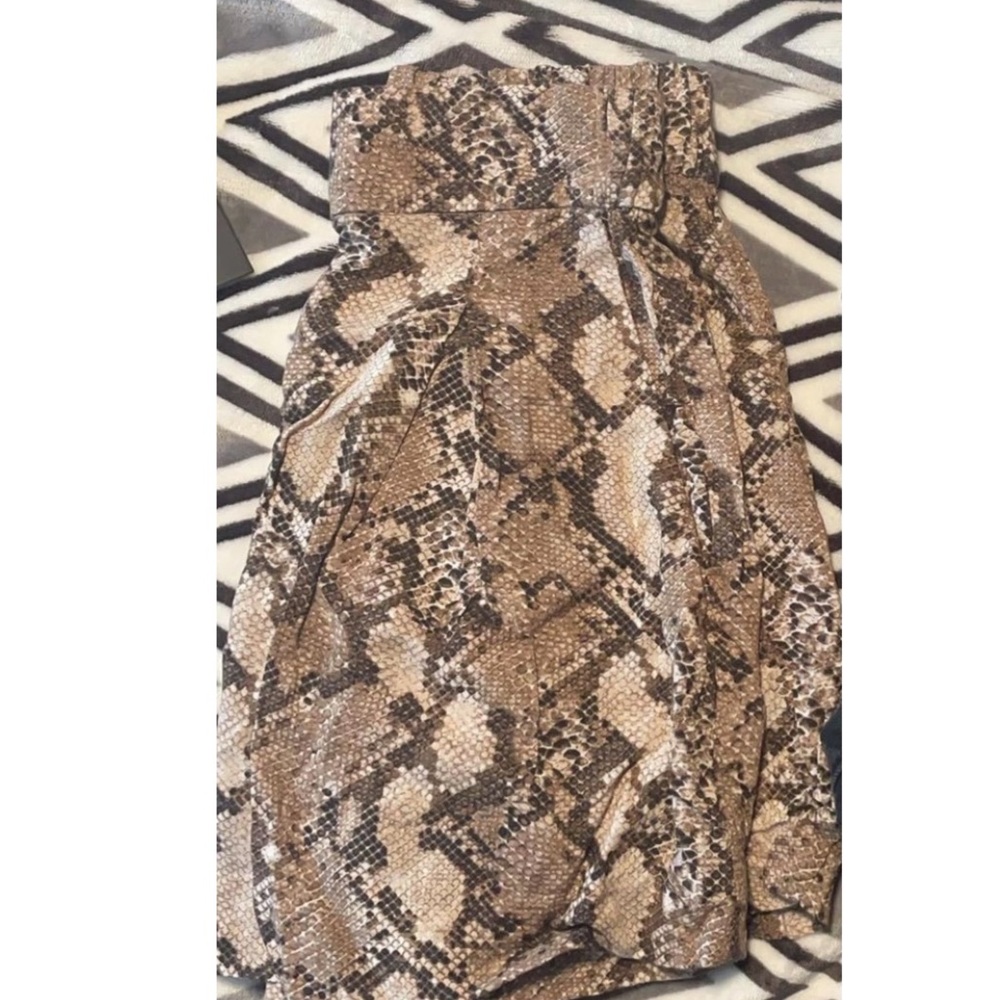 snake print shorts